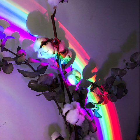 LED Colorful Sky Rainbow Night Light Romantic Projection Lamp