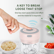 Mini Electric USB Charging Vegetable Chopper Masher Machine