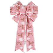 Christmas Tree Decoration Accessories Ribbon Bow Pendant