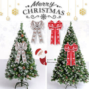 Christmas Tree Decoration Accessories Ribbon Bow Pendant