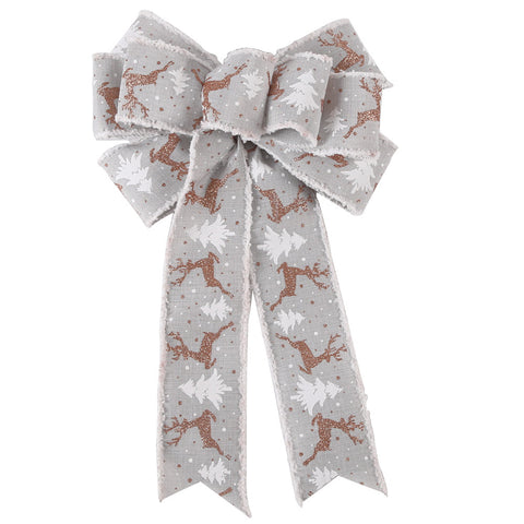 Christmas Tree Decoration Accessories Ribbon Bow Pendant