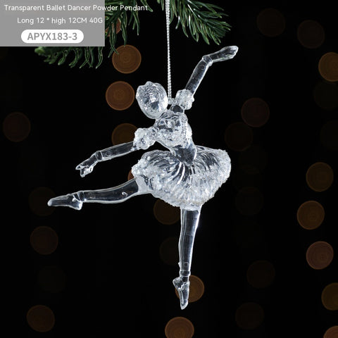 Christmas Tree Decorations Accessories Transparent Acrylic