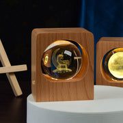 Beech Crystal Ball LED Night Light USB Dimmable Lamp