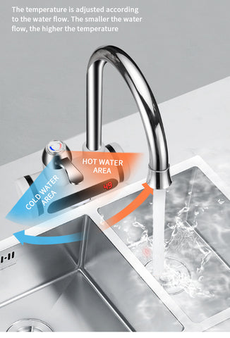Kitchen Electric Water Tap for Cold Water Heater Temperature Faucet